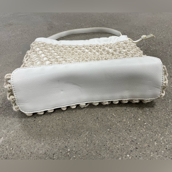 ELIZABETH & JAMES Rope Purse Ivory Color - shoulder bag tote - Picture 4 of 9